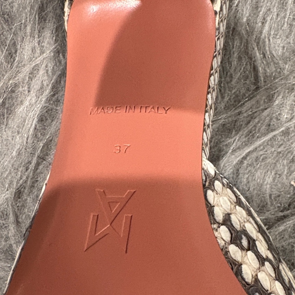 Snakeskin Amina Muaddi Patterned Women's Shoes - Picture 5 of 5
